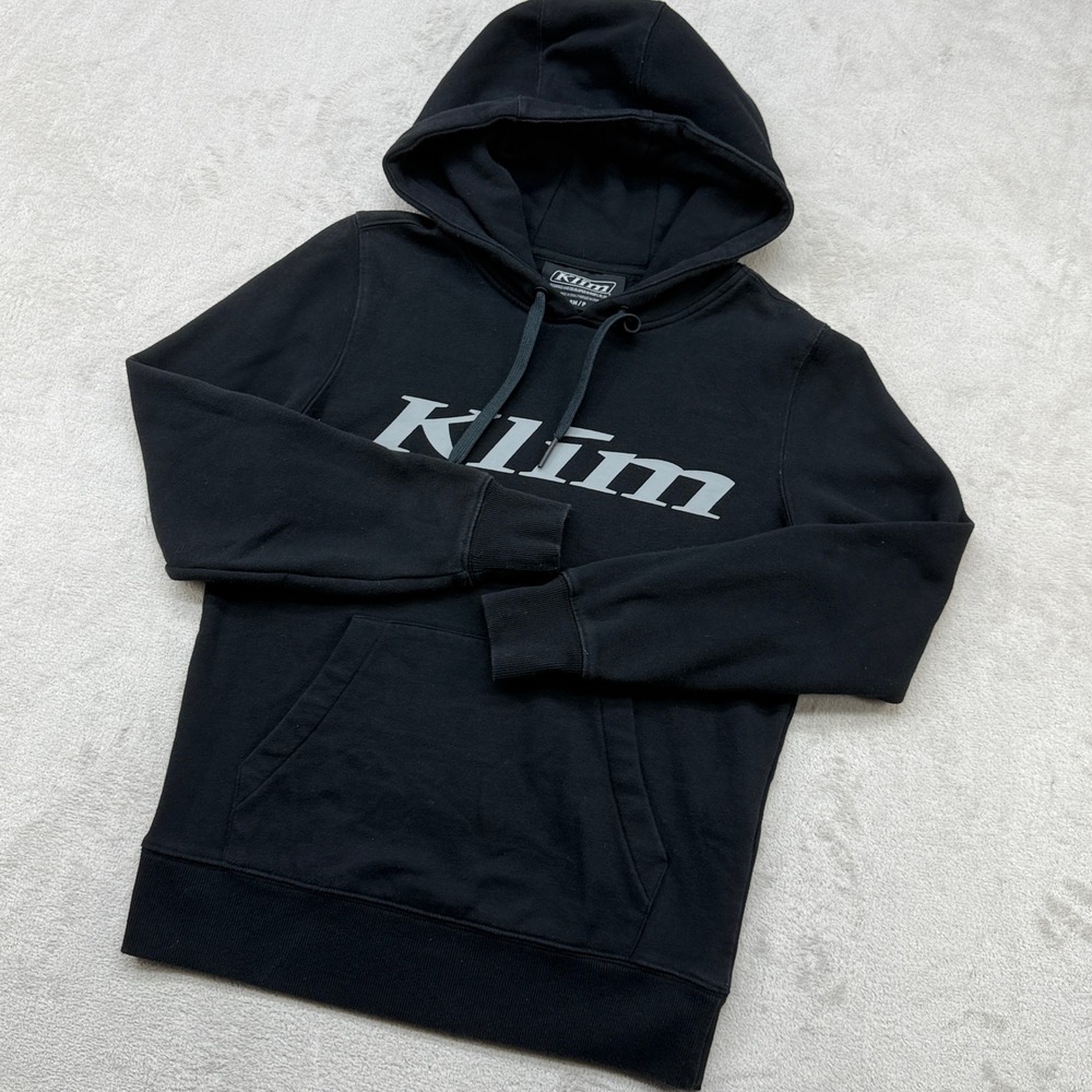 Klim Pullover Hoodie Womens S Black Logo Graphic Fleece Snowmobile Moto Gorpcore
